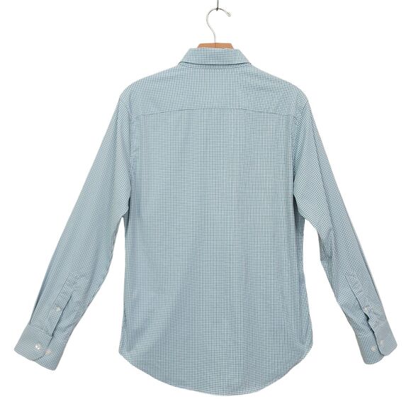 Bonobos Shirt Mens Small Blue Standard Fit Checked Button Up Long Sleeve Casual - Picture 4 of 12
